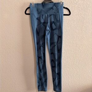 Under Armour Blue Geometric Print Leggings